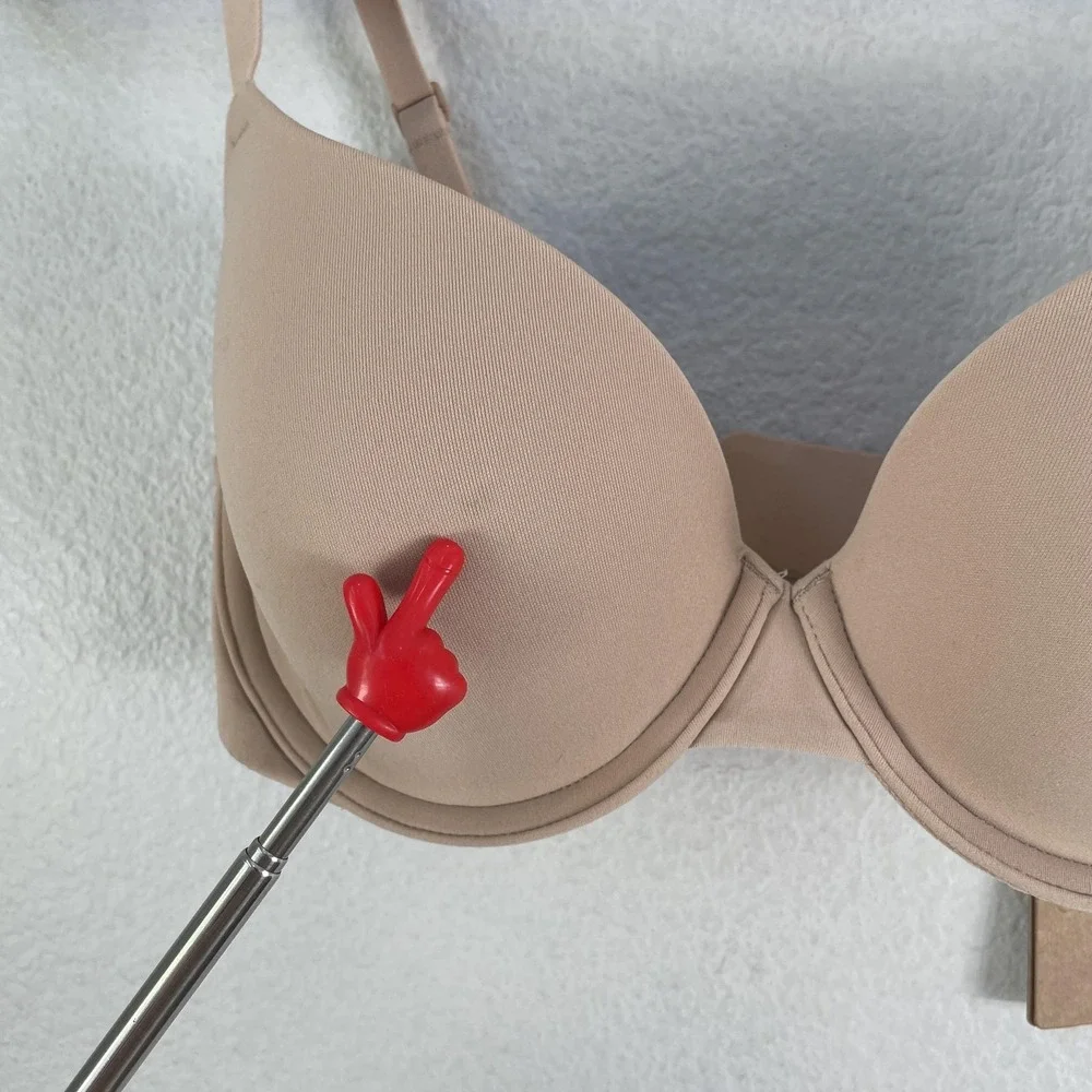 NEW Skims Fits Everybody T-Shirt Bra Womens 34C Beige Underwire Lightly Lined - Picture 5 of 10